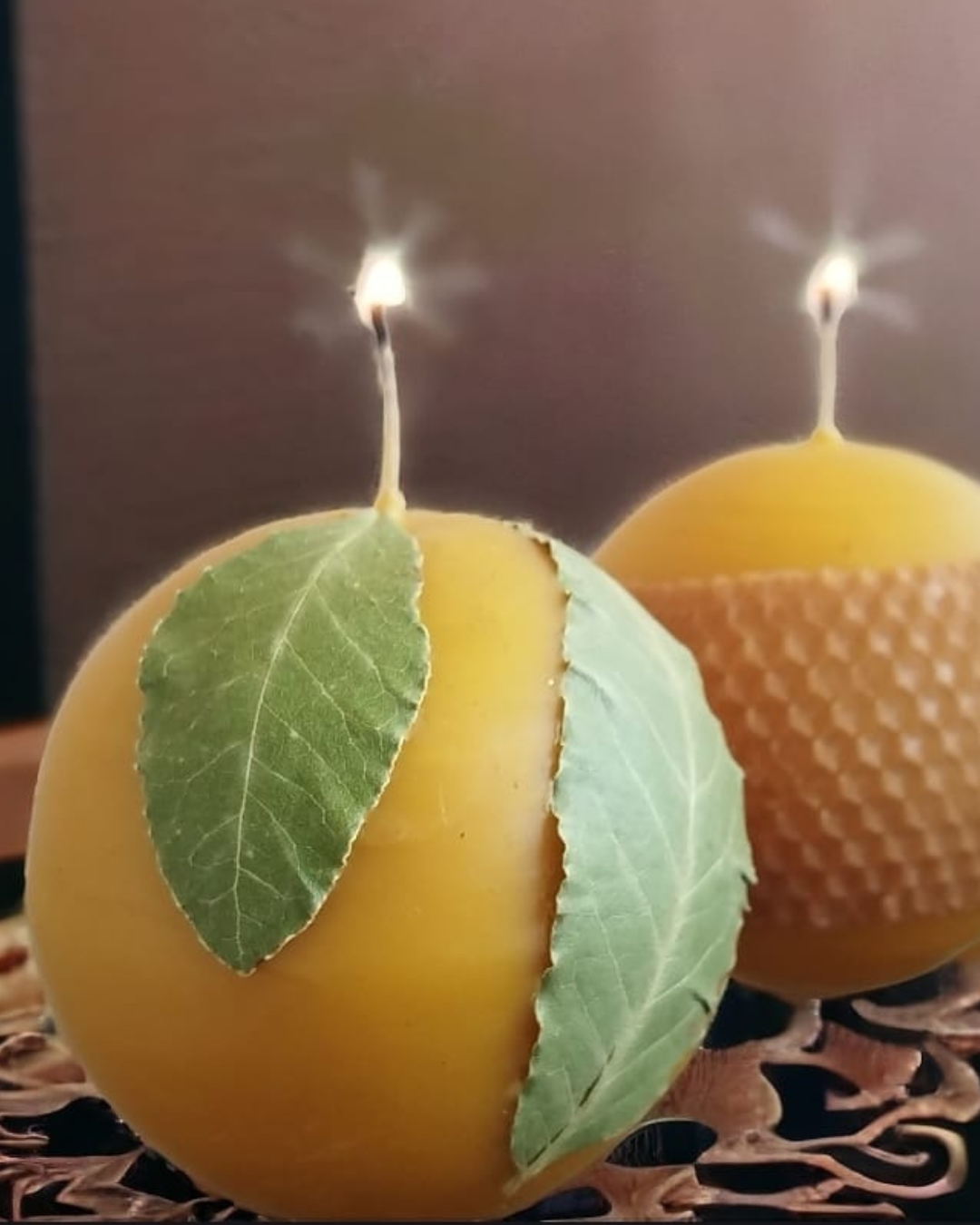 Velas 100% en cera de abejas